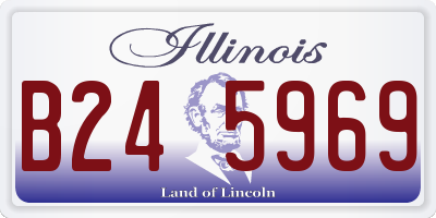 IL license plate B245969