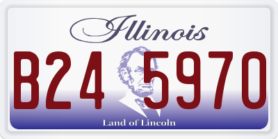IL license plate B245970