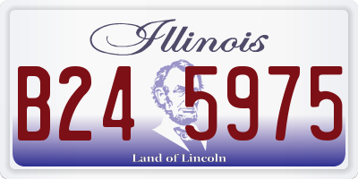 IL license plate B245975