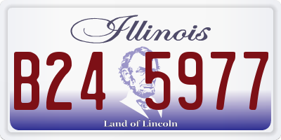 IL license plate B245977