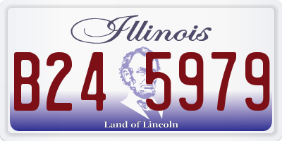 IL license plate B245979
