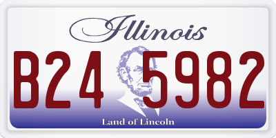 IL license plate B245982