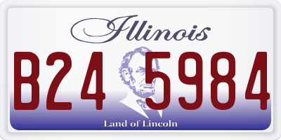 IL license plate B245984