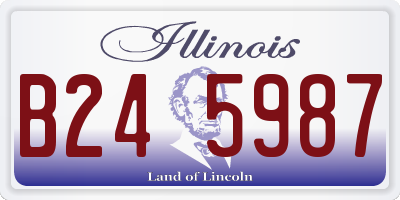 IL license plate B245987