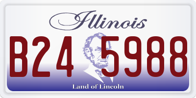 IL license plate B245988