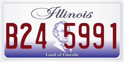 IL license plate B245991