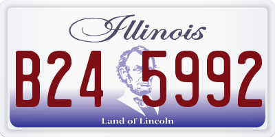 IL license plate B245992
