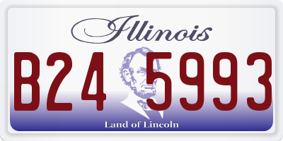 IL license plate B245993