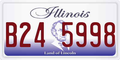 IL license plate B245998