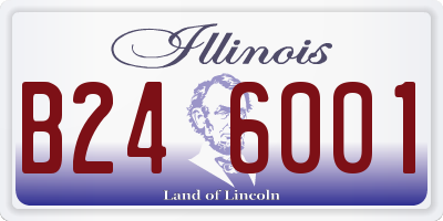 IL license plate B246001