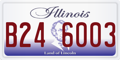 IL license plate B246003