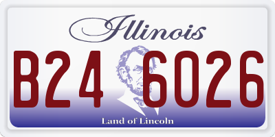 IL license plate B246026