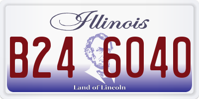 IL license plate B246040