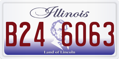 IL license plate B246063