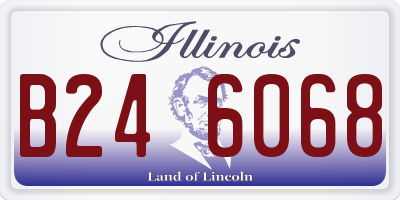 IL license plate B246068
