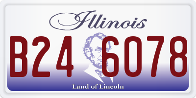 IL license plate B246078