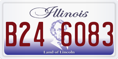 IL license plate B246083