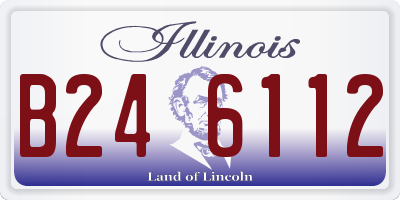 IL license plate B246112