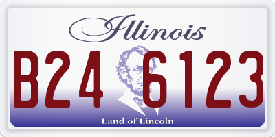 IL license plate B246123