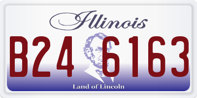 IL license plate B246163