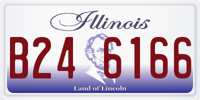 IL license plate B246166
