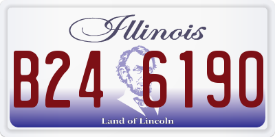 IL license plate B246190