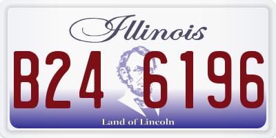 IL license plate B246196