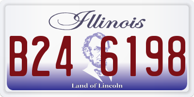 IL license plate B246198