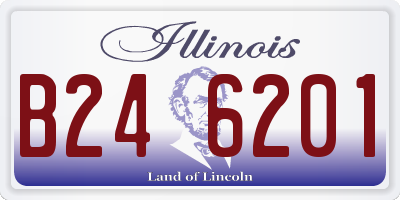 IL license plate B246201