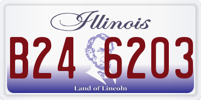 IL license plate B246203