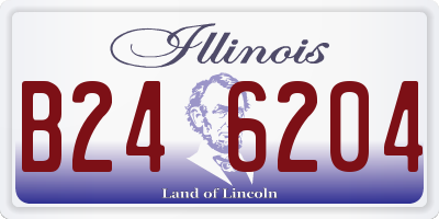 IL license plate B246204