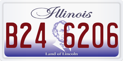 IL license plate B246206