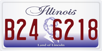 IL license plate B246218