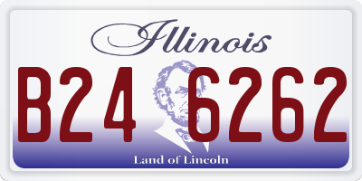 IL license plate B246262