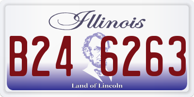 IL license plate B246263