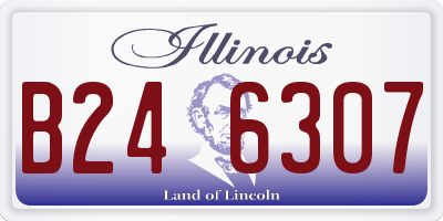 IL license plate B246307