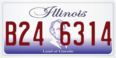 IL license plate B246314