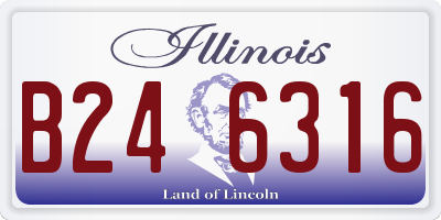 IL license plate B246316