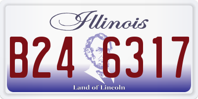 IL license plate B246317
