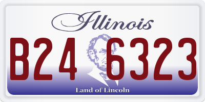 IL license plate B246323