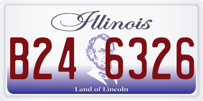 IL license plate B246326