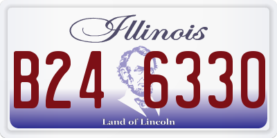 IL license plate B246330