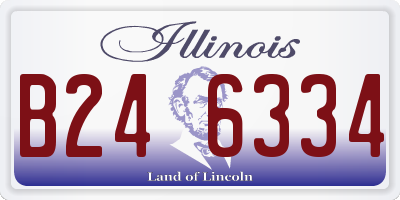 IL license plate B246334