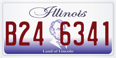 IL license plate B246341