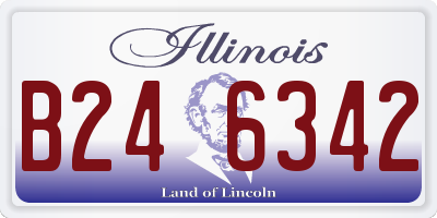 IL license plate B246342