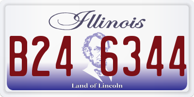 IL license plate B246344