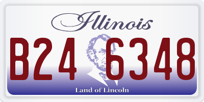 IL license plate B246348