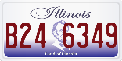 IL license plate B246349