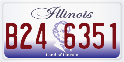 IL license plate B246351