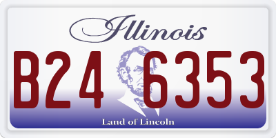 IL license plate B246353